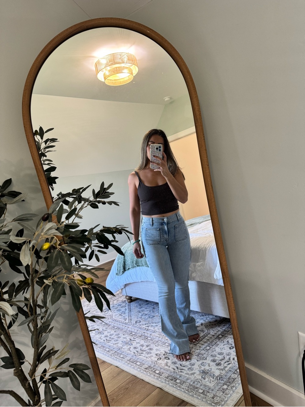 Veronica Beard Light Blue Flare Jeans - Picture 5 of 6
